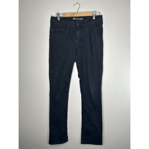 Levi's Women's Bold Curve Black Denim Mid Rise Straight Jeans Size 10/30 - Picture 2 of 10